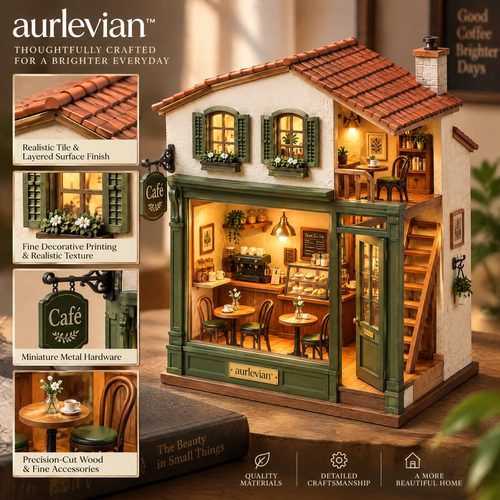 aurlevian™ Artisan Café Miniature House Kit