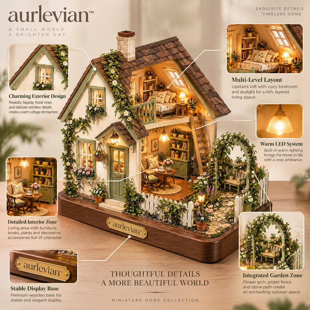 aurlevian™ Secret Garden Miniature House Kit