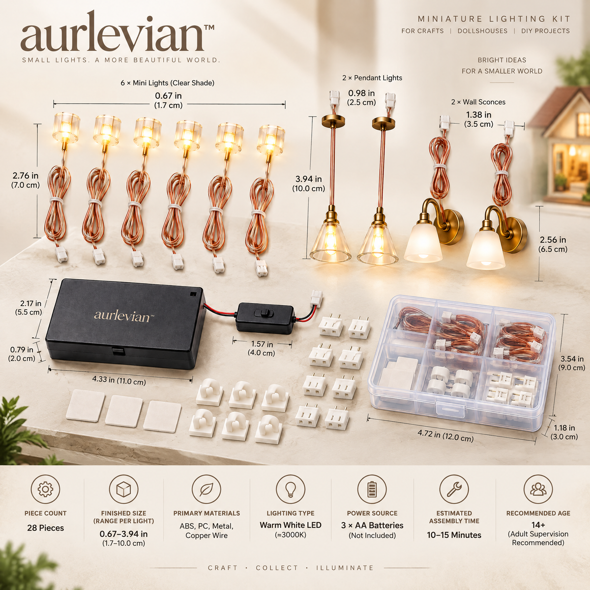aurlevian™ Miniature Lighting Accessories Kit