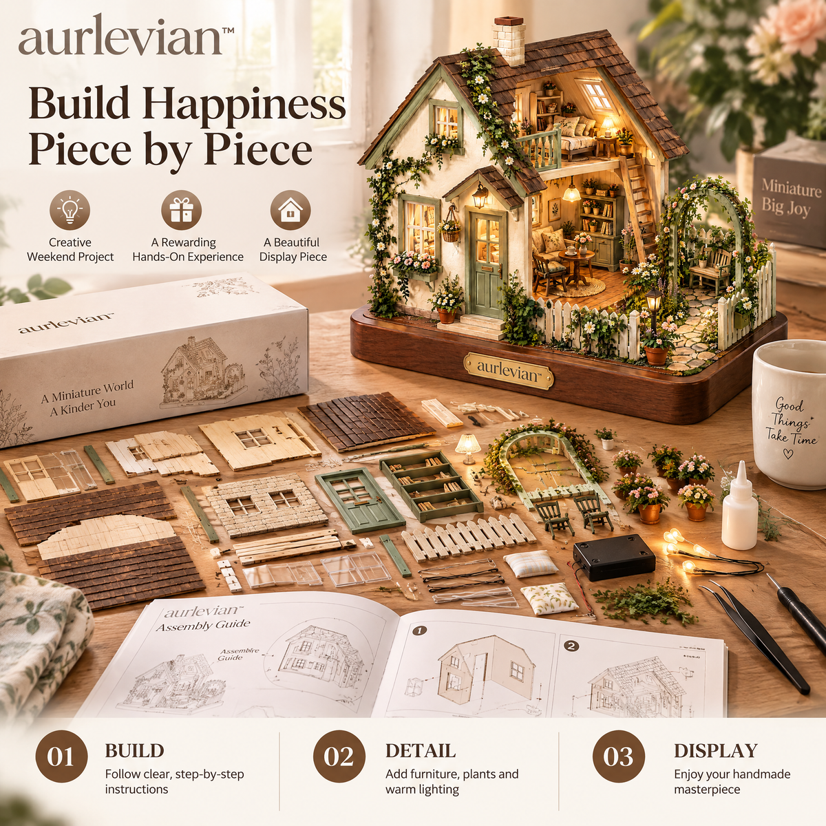 aurlevian™ Secret Garden Miniature House Kit