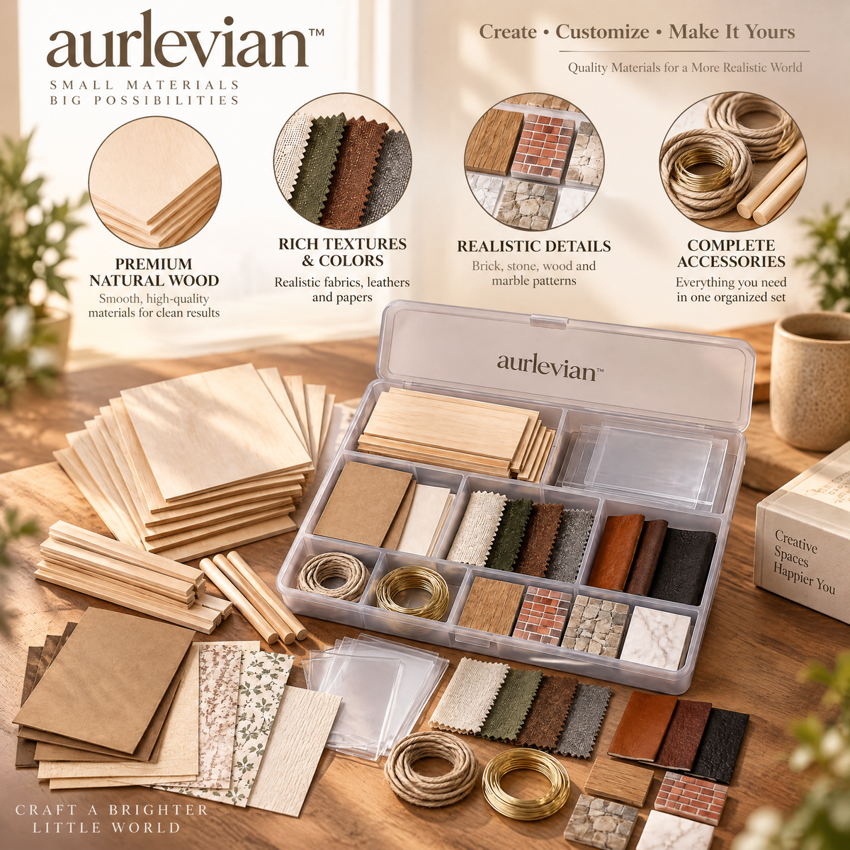 aurlevian™ Creative Craft Material Starter Kit