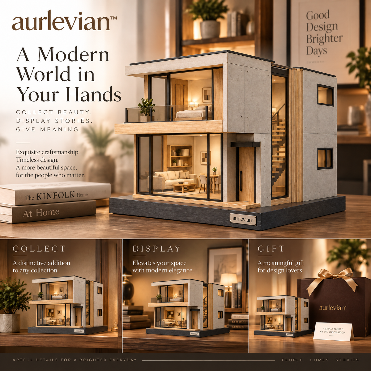 aurlevian™ Modern Architecture Building Model Kit