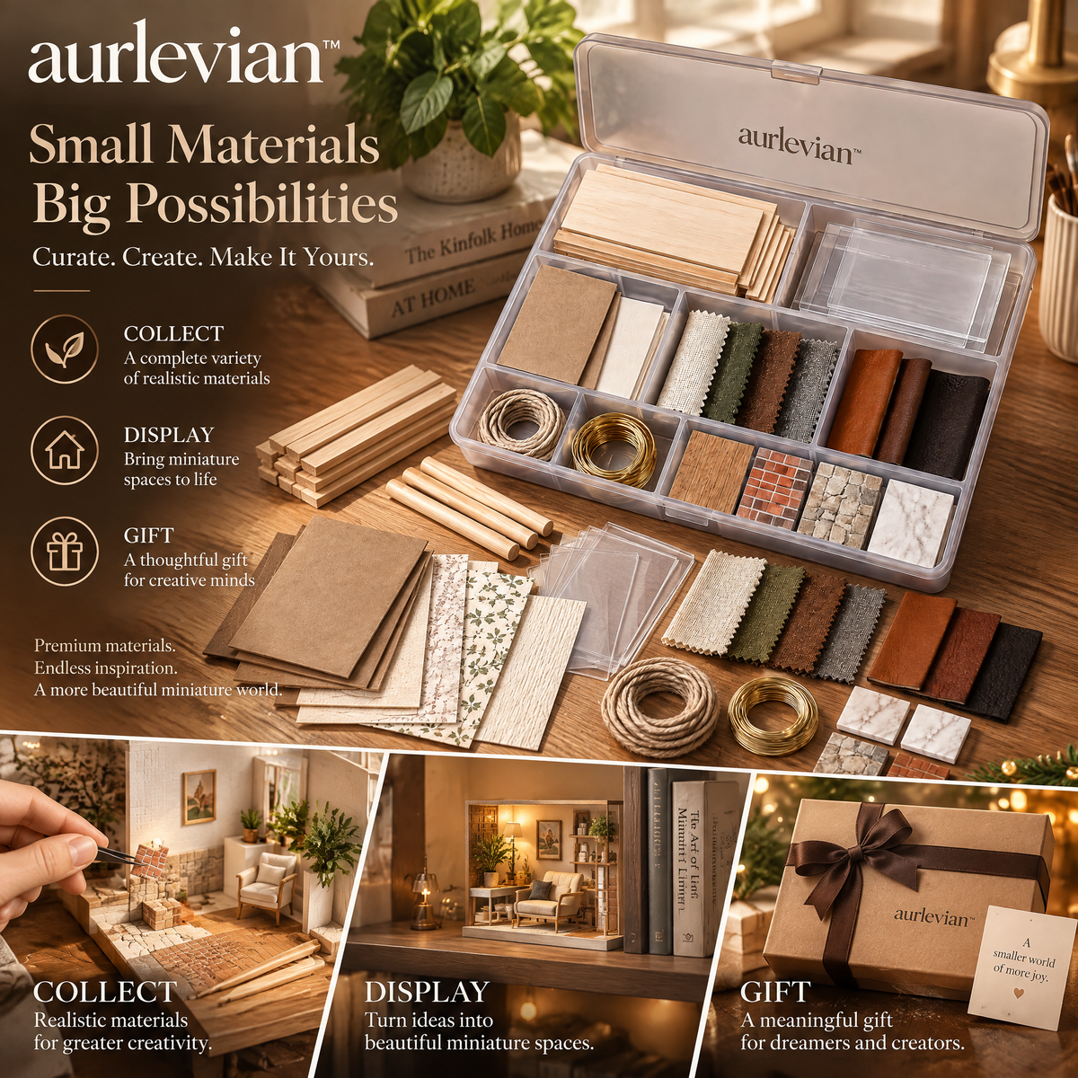 aurlevian™ Creative Craft Material Starter Kit