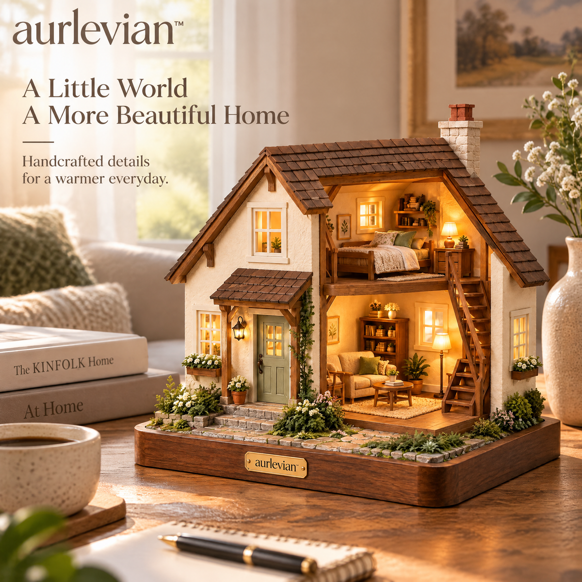 aurlevian™ Cozy Cottage Miniature House Kit