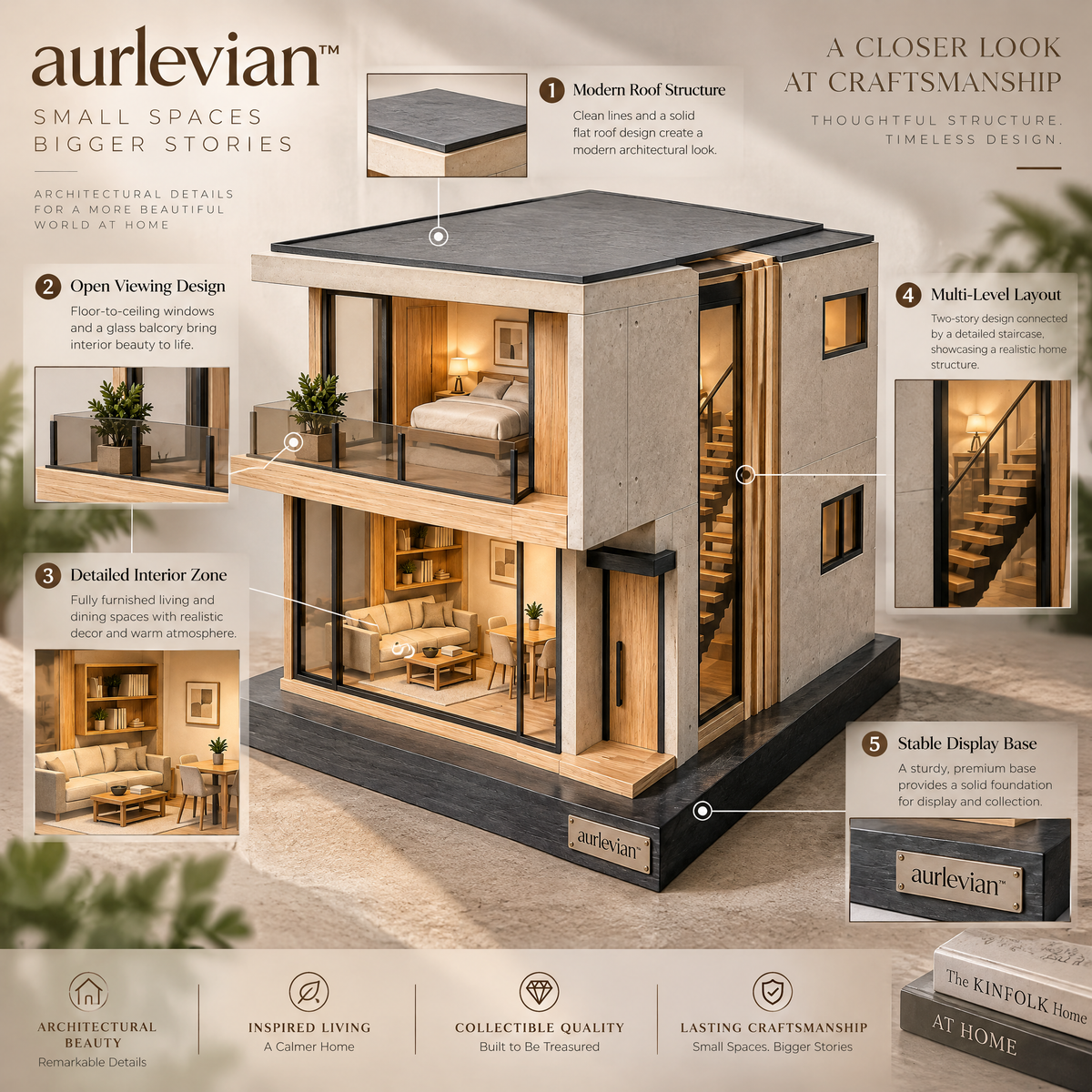 aurlevian™ Modern Architecture Building Model Kit