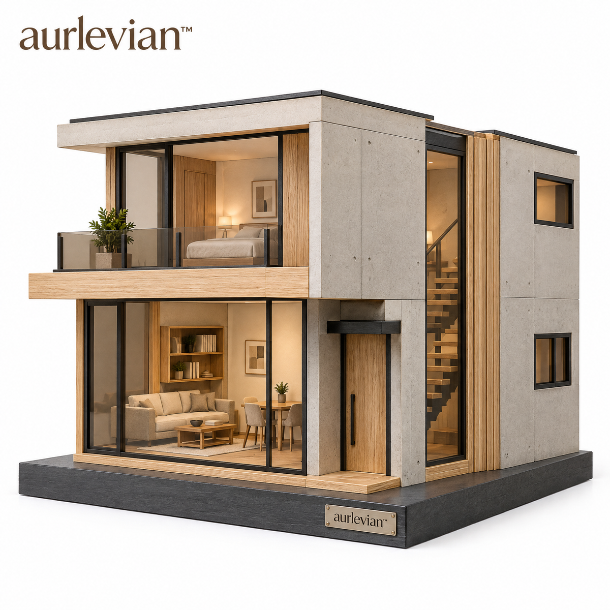 aurlevian™ Modern Architecture Building Model Kit