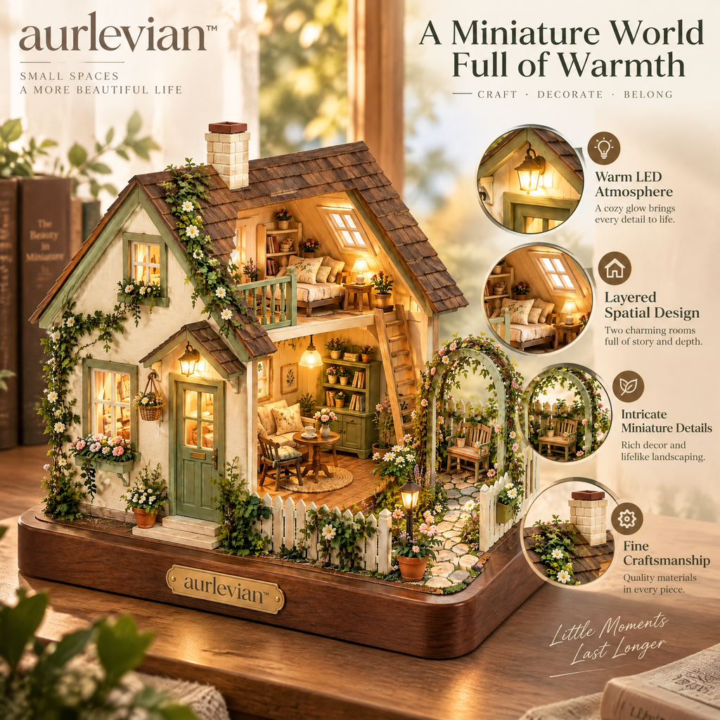 aurlevian™ Secret Garden Miniature House Kit