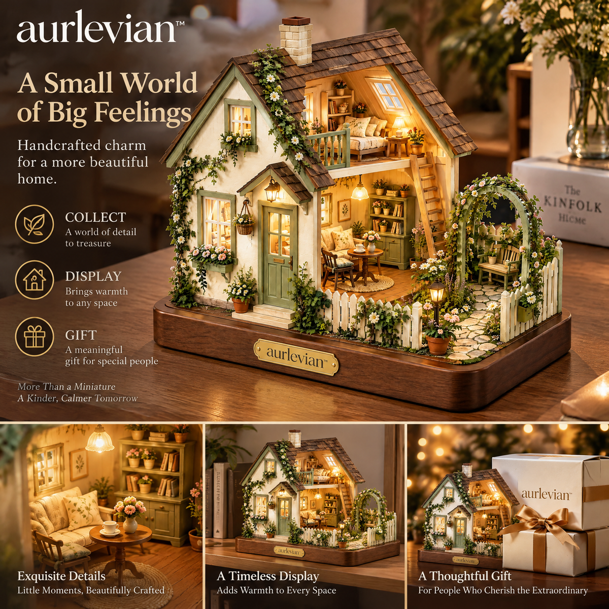 aurlevian™ Secret Garden Miniature House Kit