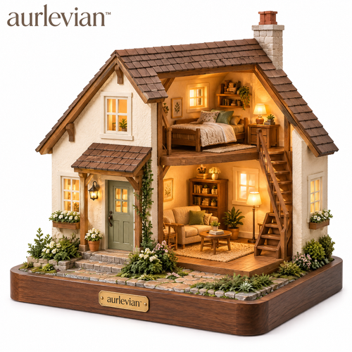 aurlevian™ Cozy Cottage Miniature House Kit